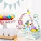Wrapables Easter Gift Baskets with Handle, Treat Boxes for Eggs, Cookies and Candy, Set of 8, Bunny & Plaid